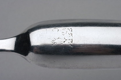 George II Antique Silver Marrow Scoop - James Tookey